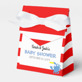 Red Nautical Blue Crab Baby Dusche Geschenkschachtel