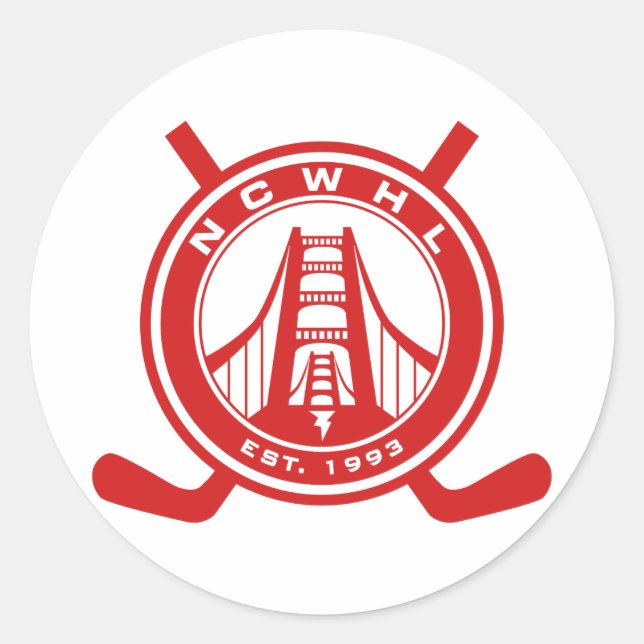 Red NCWHL Stickers (Vorderseite)