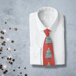 Red Neck Tie mit Kawaii Weihnachtsbaum Krawatte<br><div class="desc">Diese lustige rote Krawatte mit einem Kawaii-Weihnachtsbaum könnte ein perfektes Geschenk für Ihren Ehemann,  Freund oder Chef machen! Zu Weihnachten zu tragen!</div>