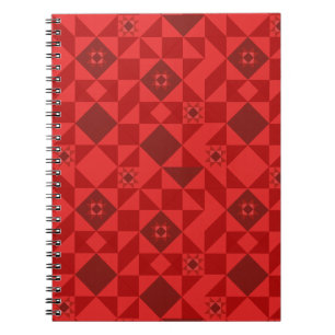 Red Nordic Star Christmas Bright Notizblock