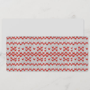 RED NORDIC STRICK 4x9.25 Flachkarte / Horizontal Karte