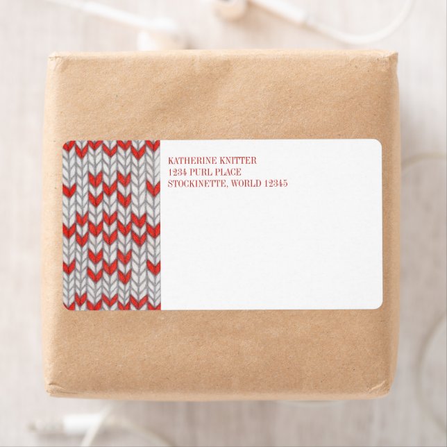 RED NORDIC STRICK Versandadresse Labels (Insitu)