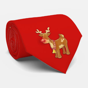 Red Nose Reindeer Red Krawatte