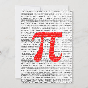 Red Number pi ist ein mathematisches Konstantensym