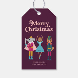 Red Nutcracker Animal Frohe Weihnachten Geschenkanhänger