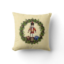 Red Nutcracker Kraut Weihnachtskissen