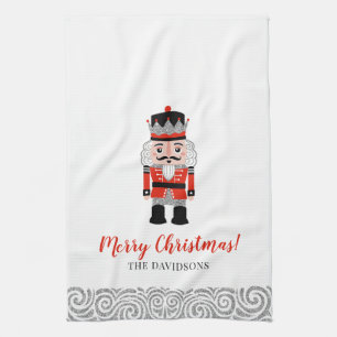 Red Nutcracker Weihnachtsfeiertag Geschirrtuch
