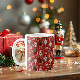 Red Nutcrackpattern Weihnachten Kaffeetasse