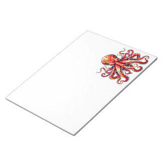 Red Octopus Notizblock