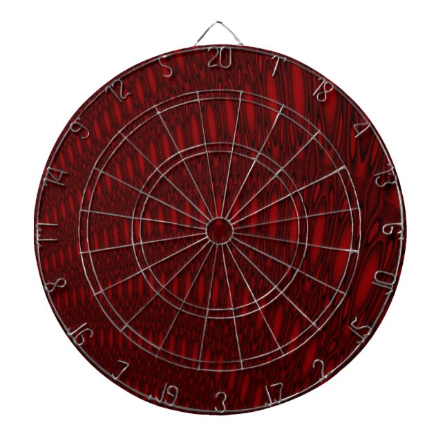 Red Octopus Tentacles Dart Board Dartscheibe (vorne)