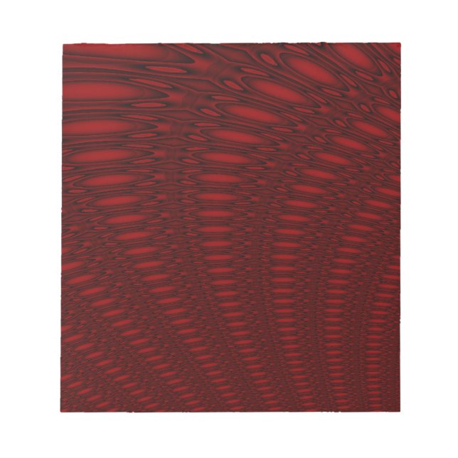 Red Octopus Tentacles Notepada Notizblock (Vorderseite)