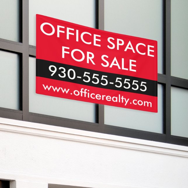 Red Office Space für den Verkauf von Kommerziellem Banner (Äußeres Gebäude)