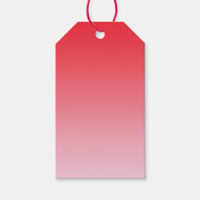 Red Ombre Geschenkanhänger (Vorderseite)