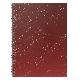 Red Ombre w Grey Specks Notebook Stylish Journal Notizblock