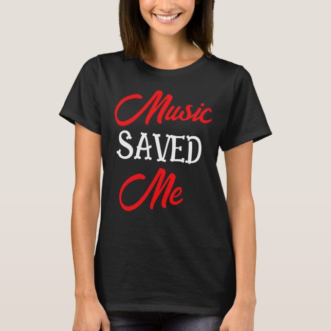 Red on Black Music Rettete Me T-Shirt (Vorderseite)