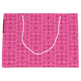 Red on Pink  Große Geschenktüte