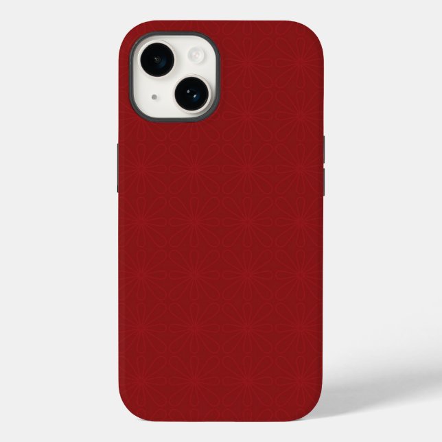 Red on Red Blume Phone Case (Rückseite)