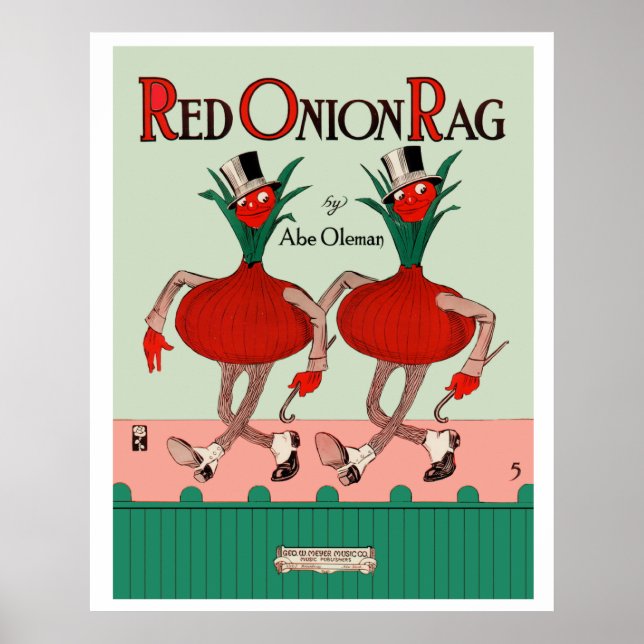 Red Onion Rag Poster (Vorne)
