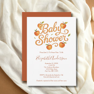 Red Orange Apples Baby Baby Baby Baby Boy Baby Dus Einladung