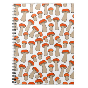 Red Orange Aspen Mushrooms Muster Notizblock