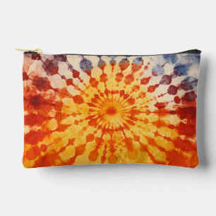 Red Orange Blue Gefärbte Krawatte Zubehörtasche