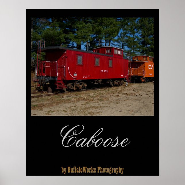 Red & Orange Caboose Poster (Vorne)