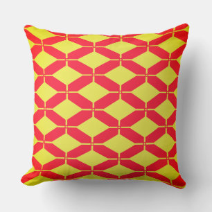 Red Orange Diamond Kissen