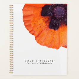 Red Orange Poppy Personalised 2026