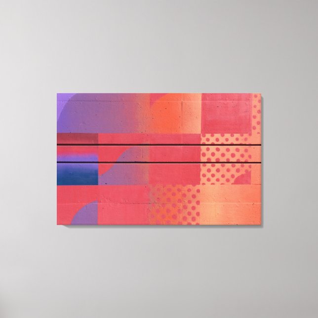 Red & Orange - Street Art Collection Leinwanddruck (Vorderseite)