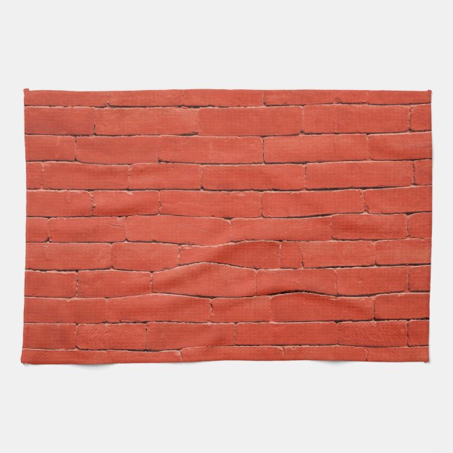 Red Orange Wall Handtuch (Horizontal)