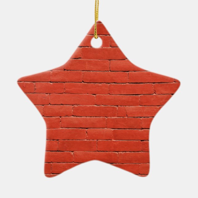 Red Orange Wall Keramik Ornament (Vorne)