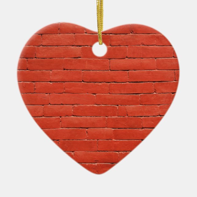 Red Orange Wall Keramikornament (Vorne)