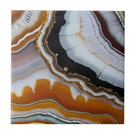 Red Orange White Black Blue Gold Agate Geode Fliese