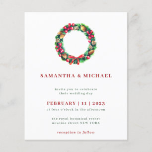 Red Ornament Winter Weihnachten Flyer