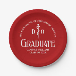 Red Osteopathic Medical School Graduation Party Pappteller