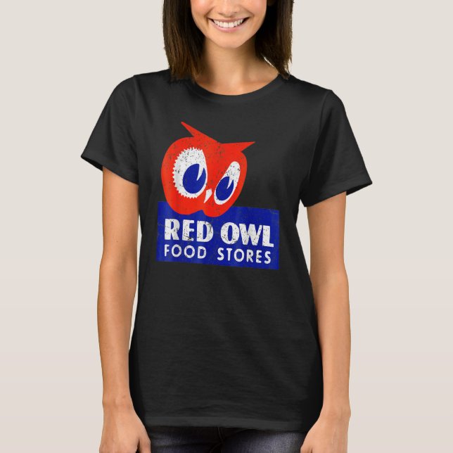 Red Owl Groceries Defunktionale Lebensmittelgeschä T-Shirt (Vorderseite)