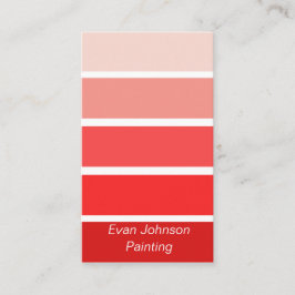 Red Paint Samples Visitenkarte
