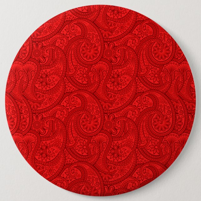 Red Paisley Button (Vorderseite)