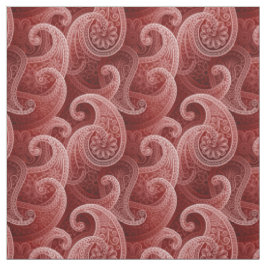 Red Paisley Exotic Pattern Stoff