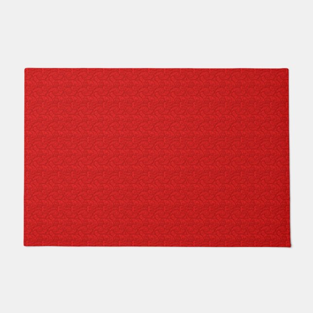 Red Paisley Fußmatte (Vorderseite)