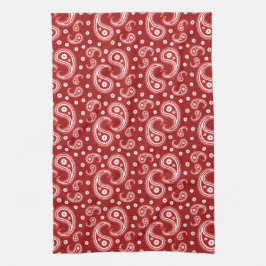 Red Paisley Geschirrtuch