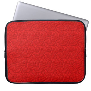 Red Paisley Laptopschutzhülle