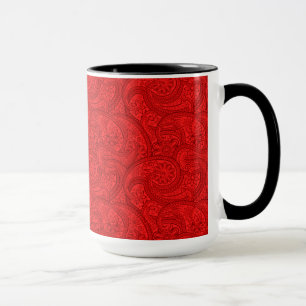 Red Paisley Tasse