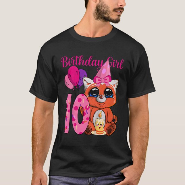 Red Panda 10th I'M 10 T-Shirt (Vorderseite)