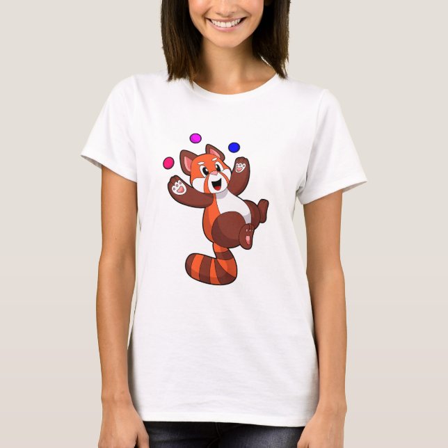 Red panda at Juggle Circus.PNG T-Shirt (Vorderseite)