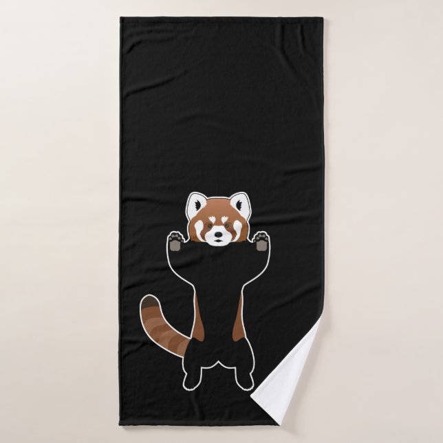 Red Panda Badhandtuch Set (Badehandtuch)