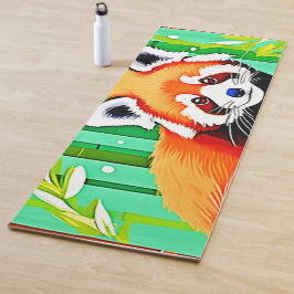 Red Panda Bamboo Forest Yogamatte