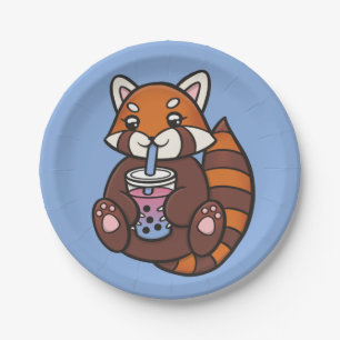 Red Panda & Bubble Tee Paper Teller