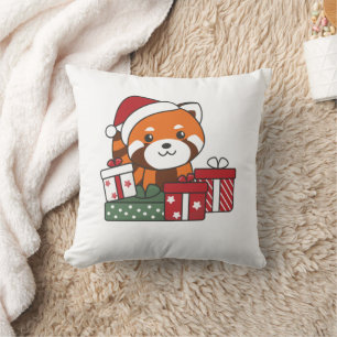 Red Panda Christmas Gift Winter Red Pandas Kissen
