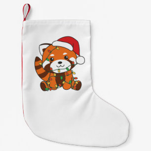 Red Panda Christmas Winter Animals Red Pandas Kleiner Weihnachtsstrumpf